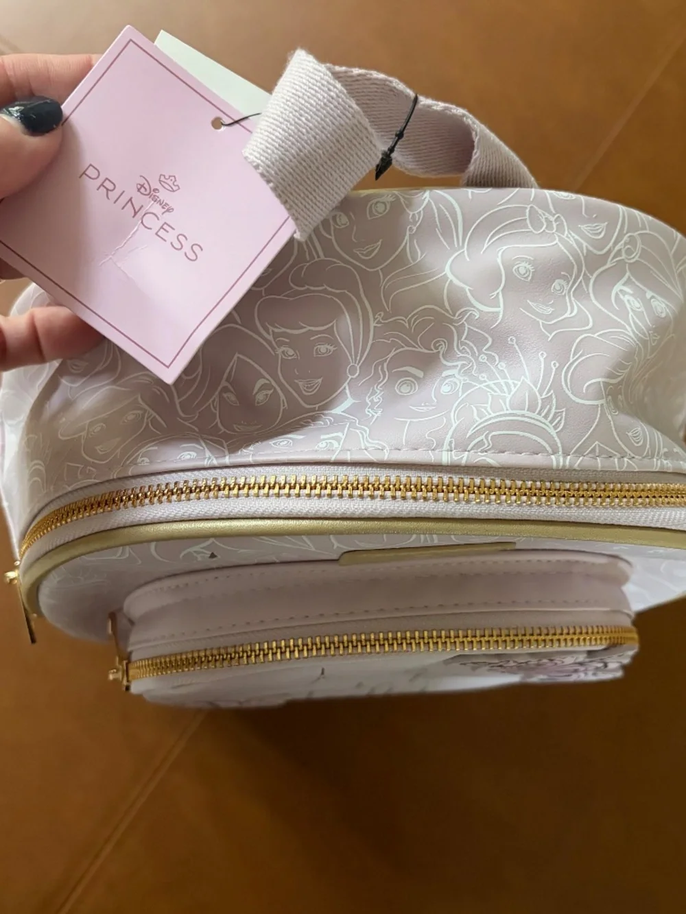 NWT Loungefly Disney Princess Castle & Roses Sketch Mini Backpack Pink appliqué